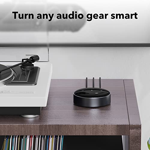 WiiM Mini AirPlay 2 Wireless Audio Streamer, Multiroom Stereo, Preamplifier, Works with Alexa and Siri Voice Assistants, Stream Hi-Res Audio from Spotify, Amazon Music and More
