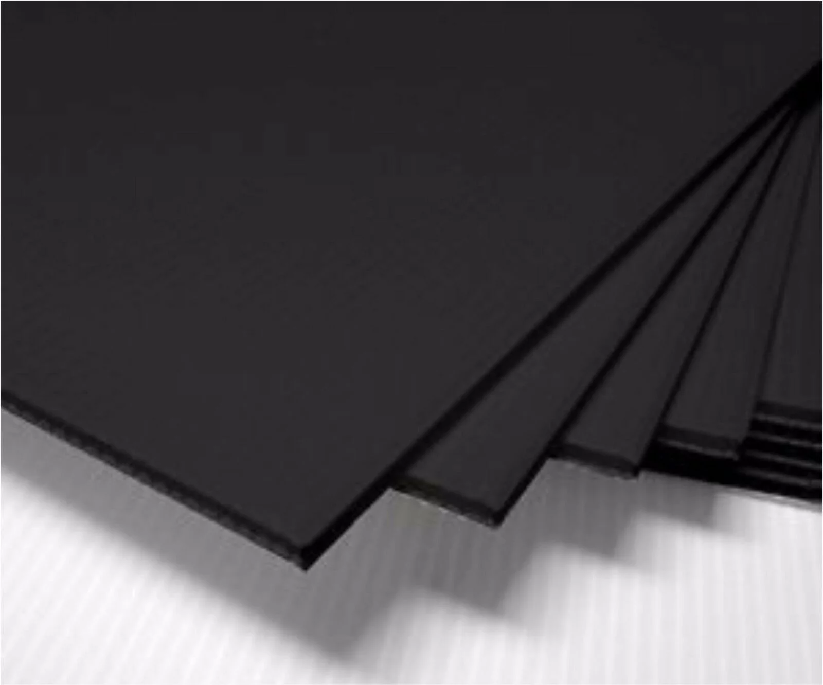 10 BLACK Corrugated Plastic 18