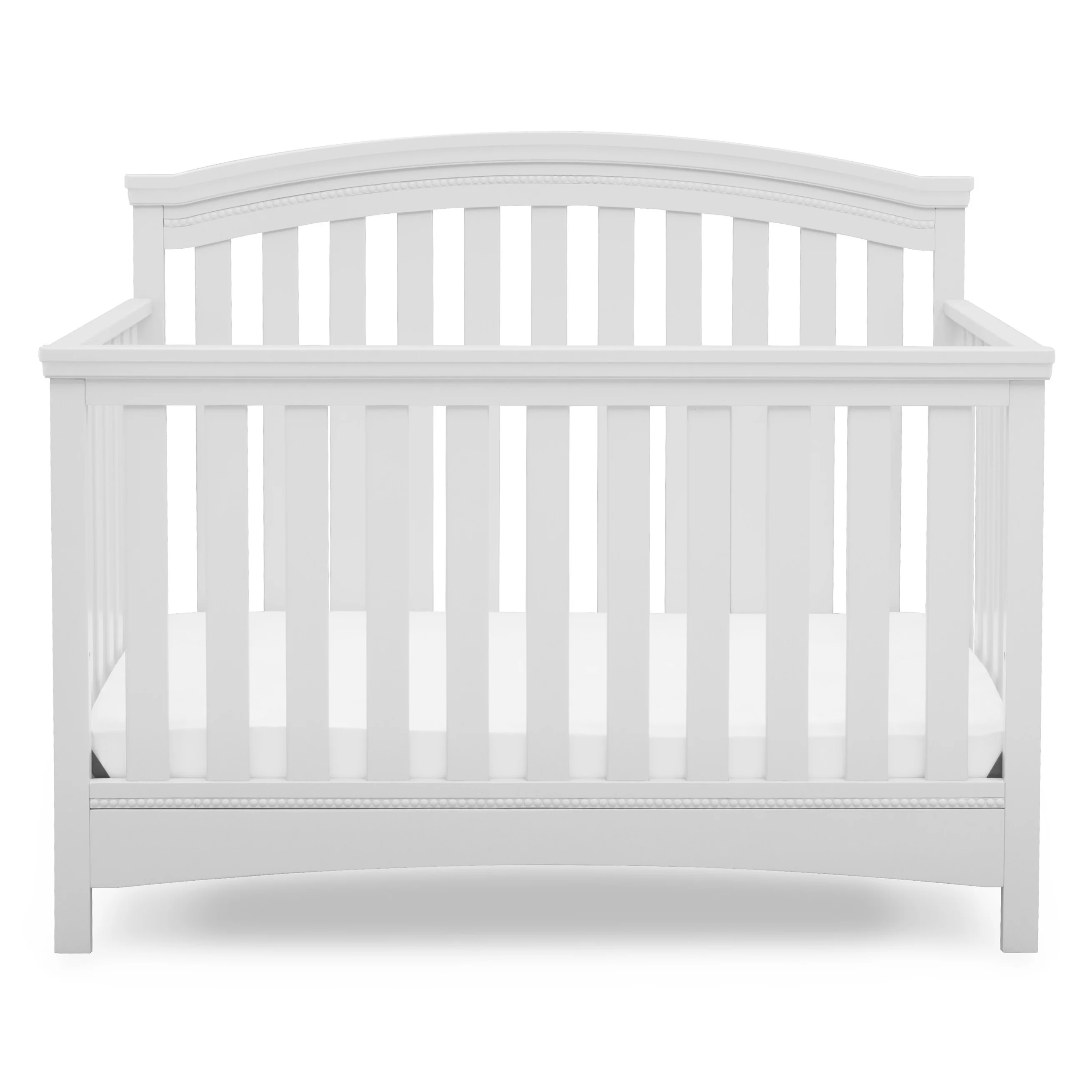 Delta Children Emerson 4-in-1 Convertible Crib - Greenguard Gold Certified, Bianca White
