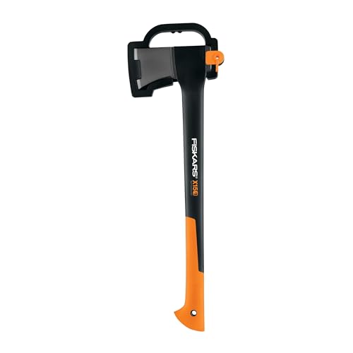 Fiskars X7 Hatchet Lightweight Wood Splitter for Small to Medium Size Kindling with Proprietary Blade and Shock-Absorbing FiberComp Handle, Lawn and Garden Tool, 14 inch, 1.5 pounds