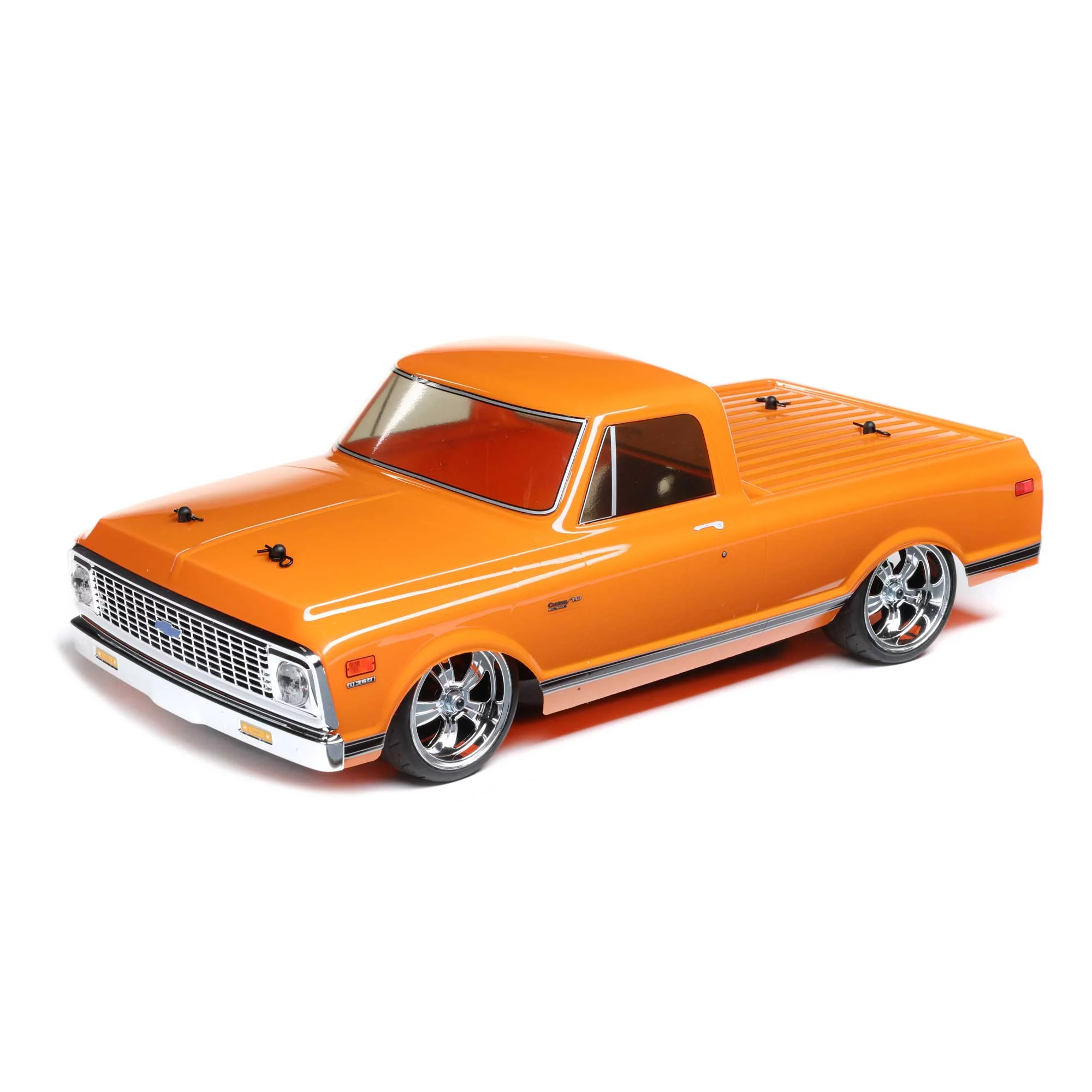 Losi RC Truck 1/10 1972 Chevy C10 Pickup Truck V100 AWD RTR Batteries and Charger Not Included Orange LOS03034T1 Trucks Elec RTR 1/10 On-Road