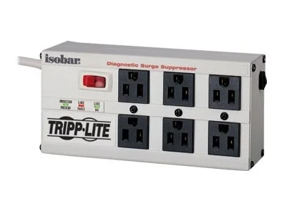 Tripp Lite ISOBAR6ULTRA 6 ft Cord 6 Outlets 3330 Joules Isobar Surge Suppressor