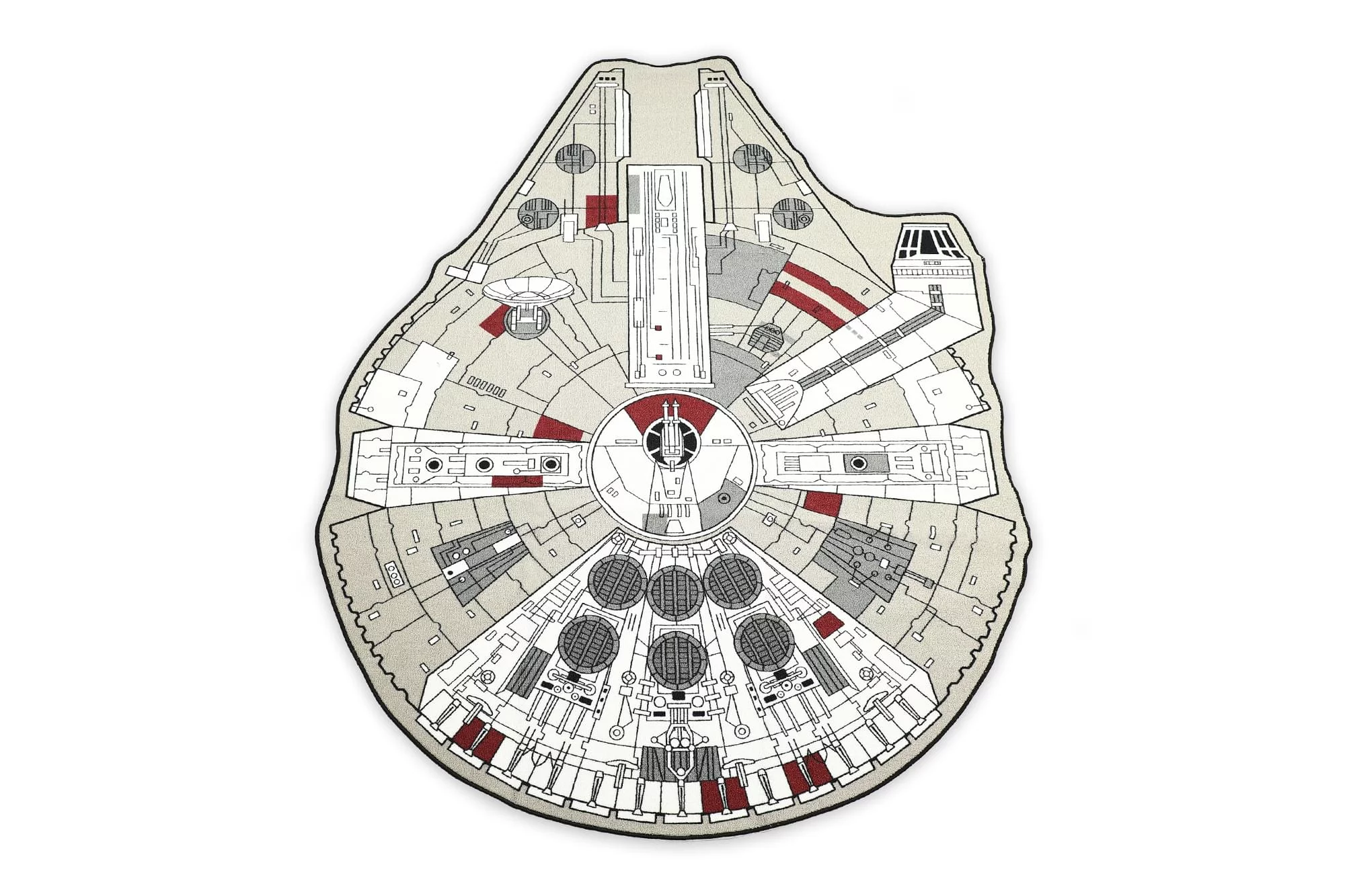 Star Wars Large Millennium Falcon Entry or Area Rug, 59