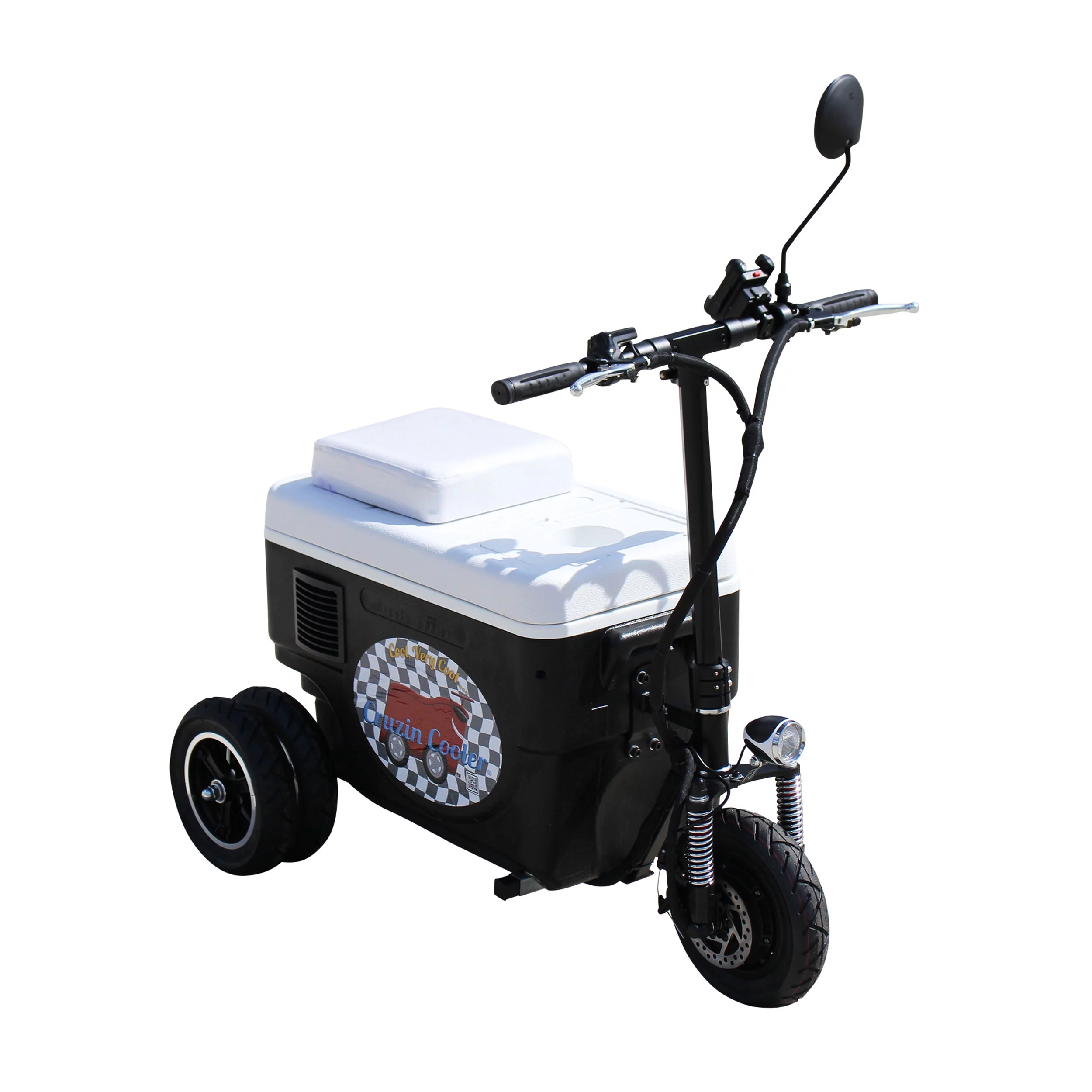 Cruzin Cooler CZ-HB SPORT-X DUALLY Motorized Ice Chest Scooter, 13 MPH Top Speed