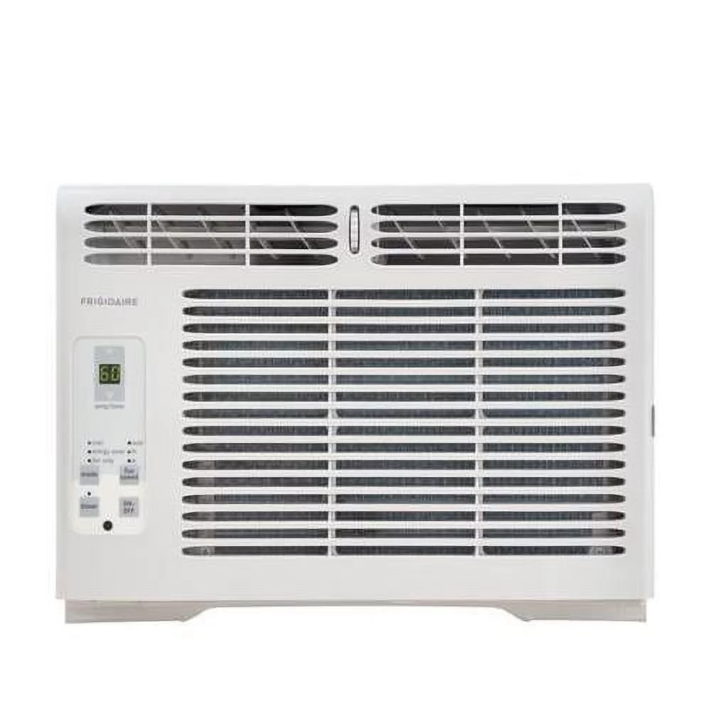 Frigidaire 5 000 BTU Window-Mounted Room Air Conditioner with 136 CFM 2 Fan Speeds 24 Hour Timer Effortless Temperature Control Effortless Clean Filter