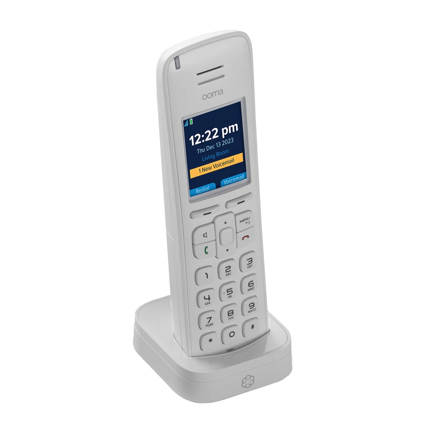 Ooma Phone Genie VoIP Base Station with Cordless HD3 Handset, 811008025120