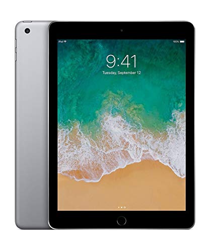Apple iPad 9.7inch with WiFi 32GB- Space Gray (2017 Model) (Renewed)