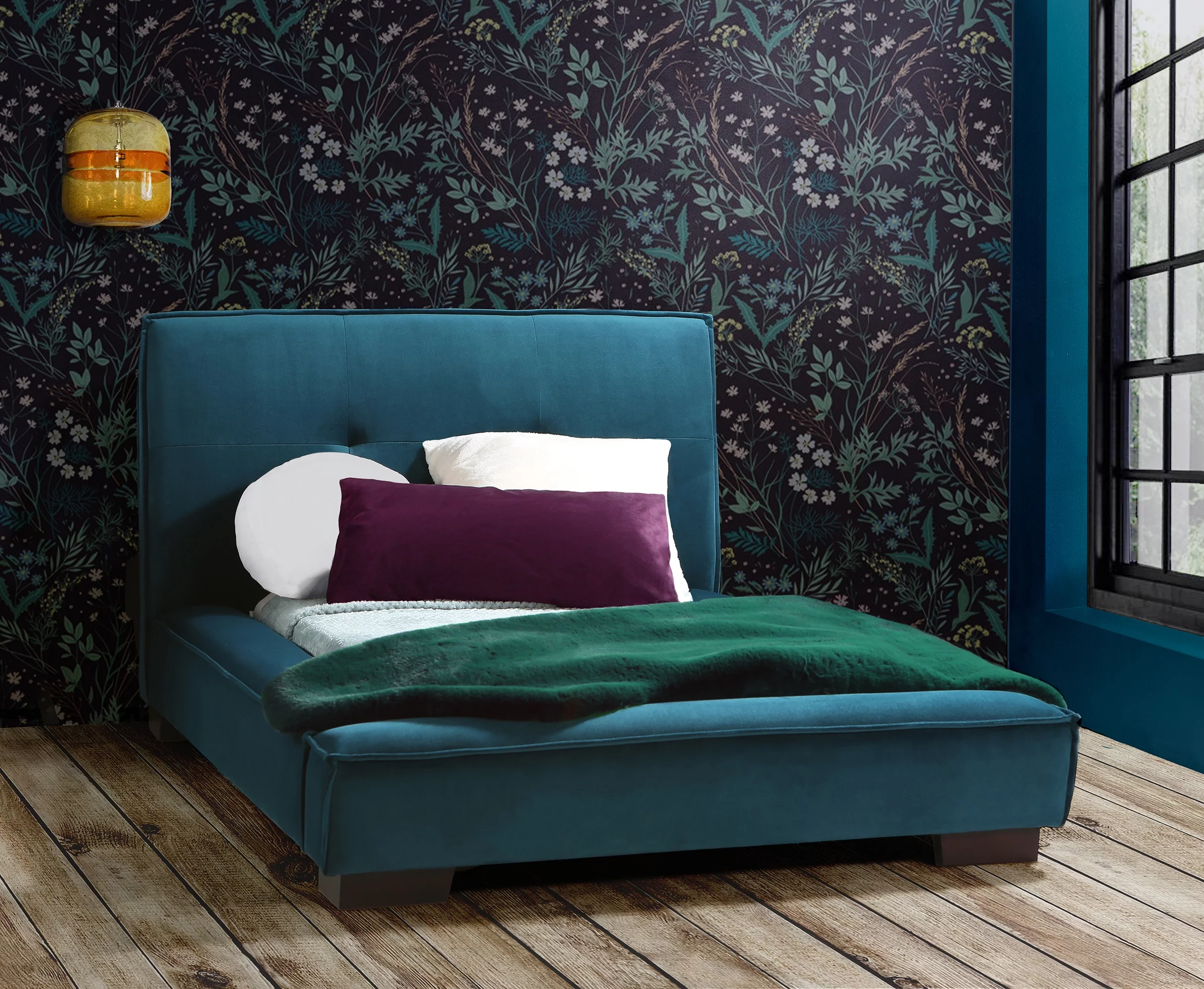 Second Story Home Ollie Toddler Bed, Peacock