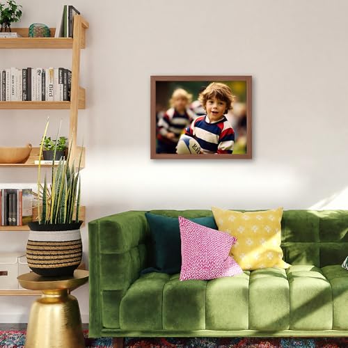 Framed Custom Canvas Prints with Your Photos Personalized Photo to Canvas Print Gifts for Couples Friends Family Baby Pets(Black, 8x10 In)