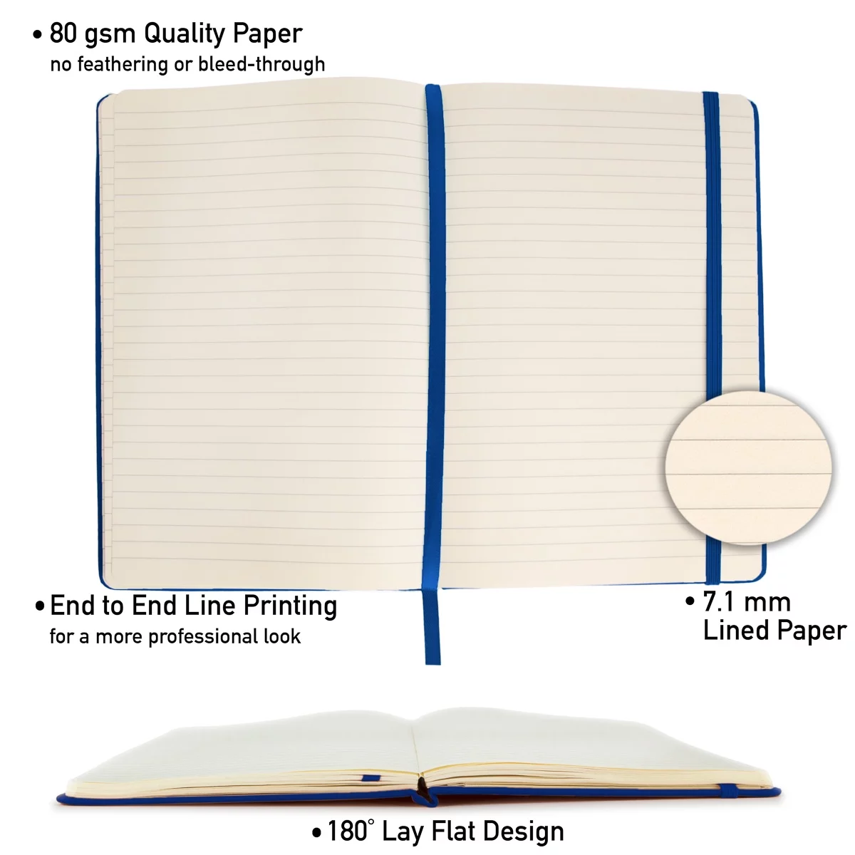 Simply Genius (4pk) A5 Leatherette Cover Journal Notebook, 5.7