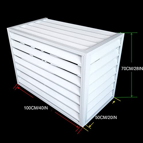 Tqertrtfxa Mini Split Condenser Cover, Mini Split Air Conditioner Cover for Outside Units, Fence to Hide air Conditioner, Outer Materia, Suitable for Indoor and Outdoor