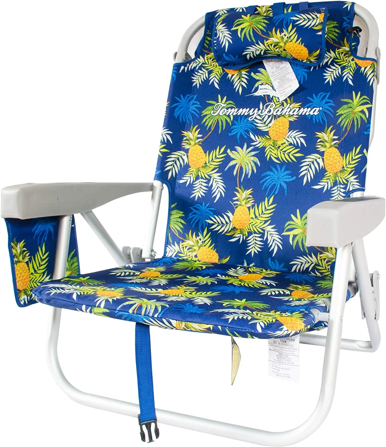 Tommy Bahama Camping Chair, Blue Pineapple