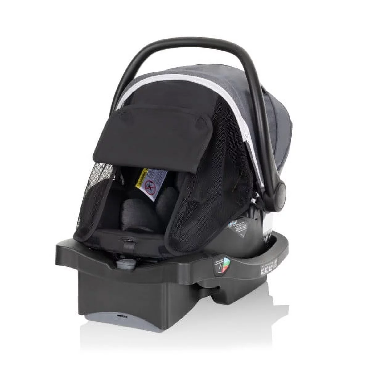 Evenflo Pivot Vizor Travel System with LiteMax Infant Car Seat (Chasse Black), Unisex
