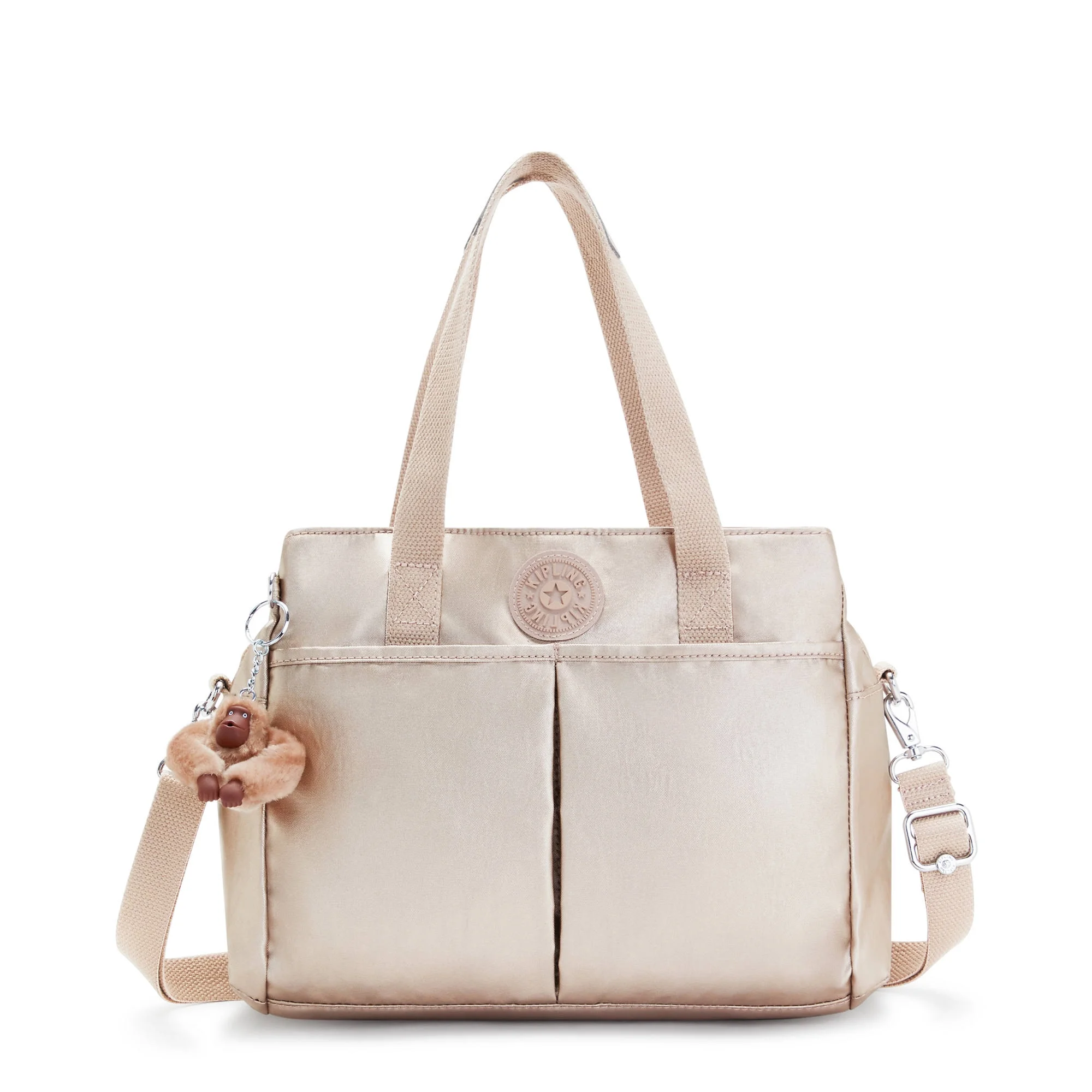 Kipling Women's Kenzie Metallic Shoulder Bag with Adjustable Strap