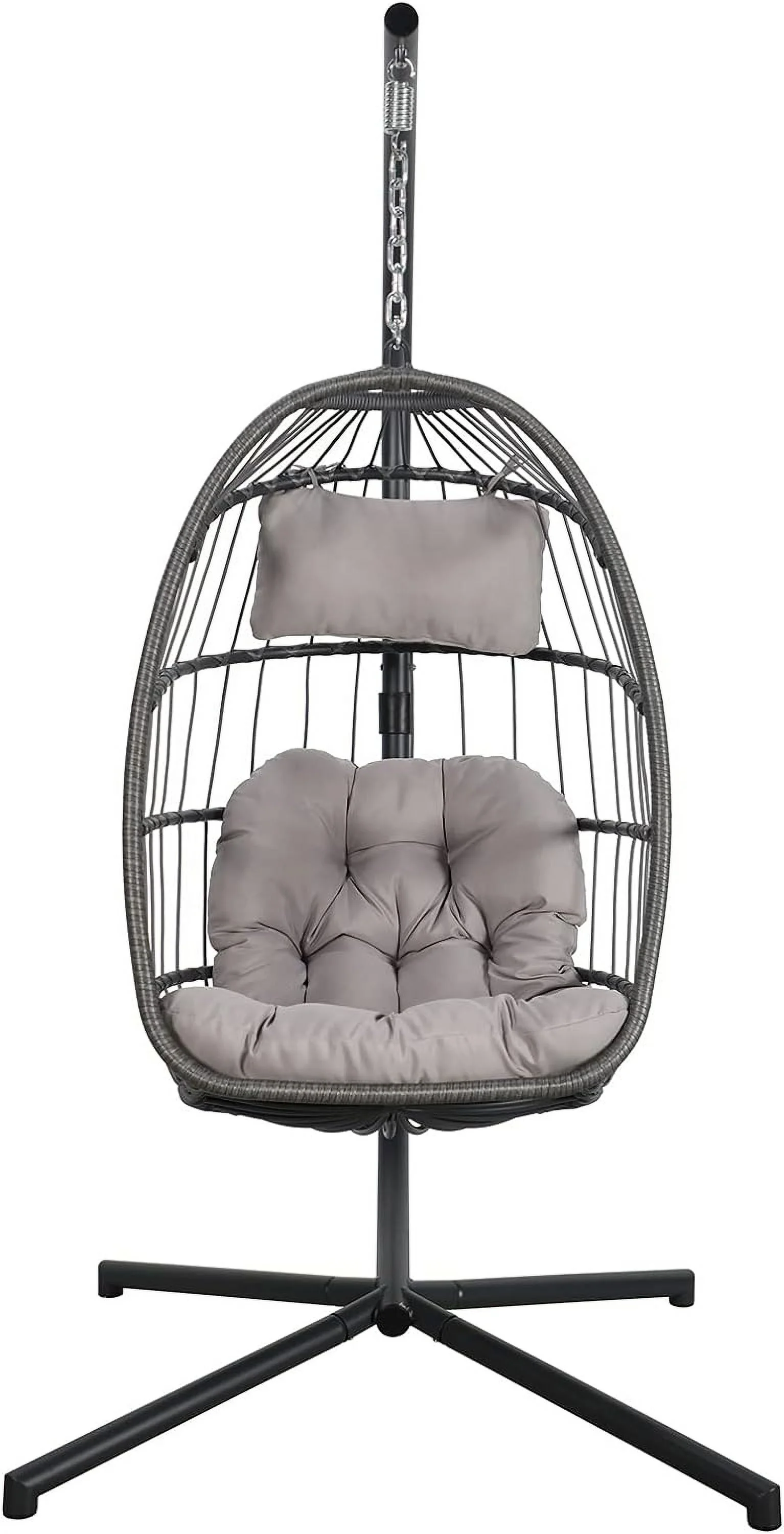 2-Pack Outdoor Floor Solar Light, All-Weather Wicker Patio Lamp, Outdoor/Indoors Lamp, Dark brown