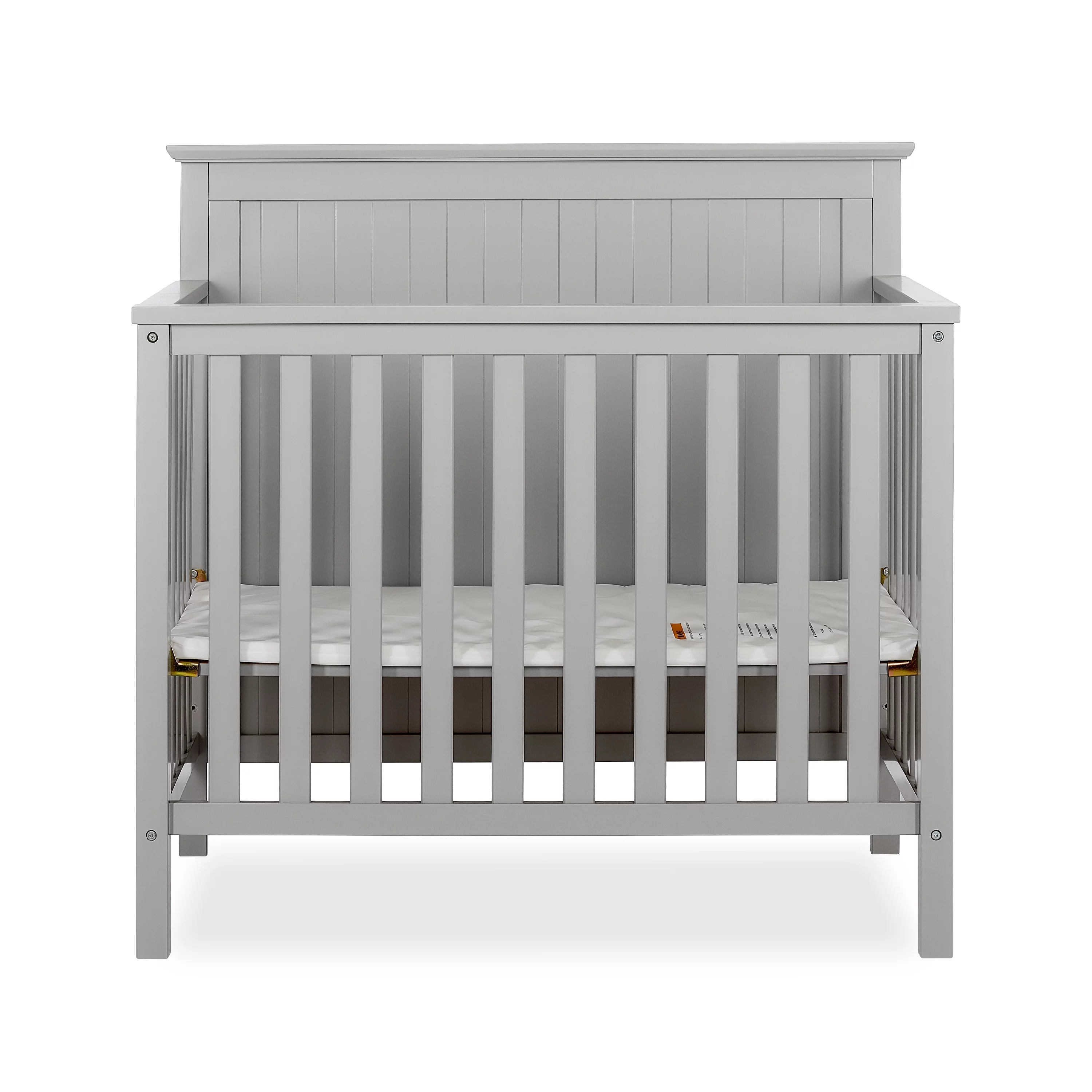 Dream On Me Ava 4-in-1 Convertible Mini Crib, Pebble Grey
