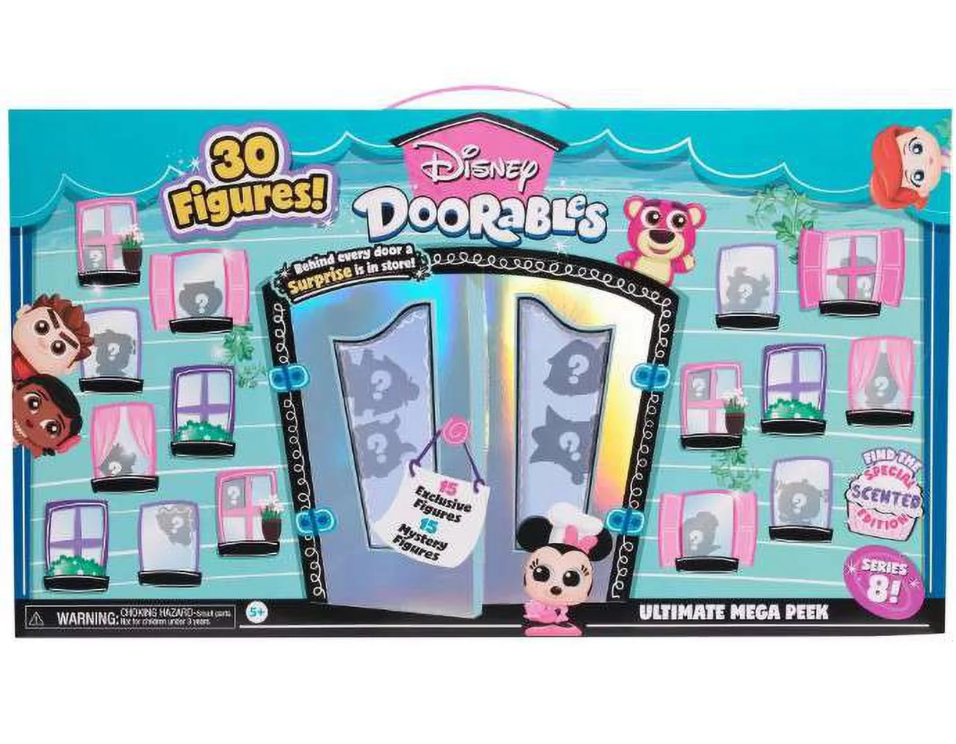 Disney Series 8 Ultimate MEGA Peek 30-Figure Playset (Includes 15 Exclusive Figures, Find the Special Scented Edition)
