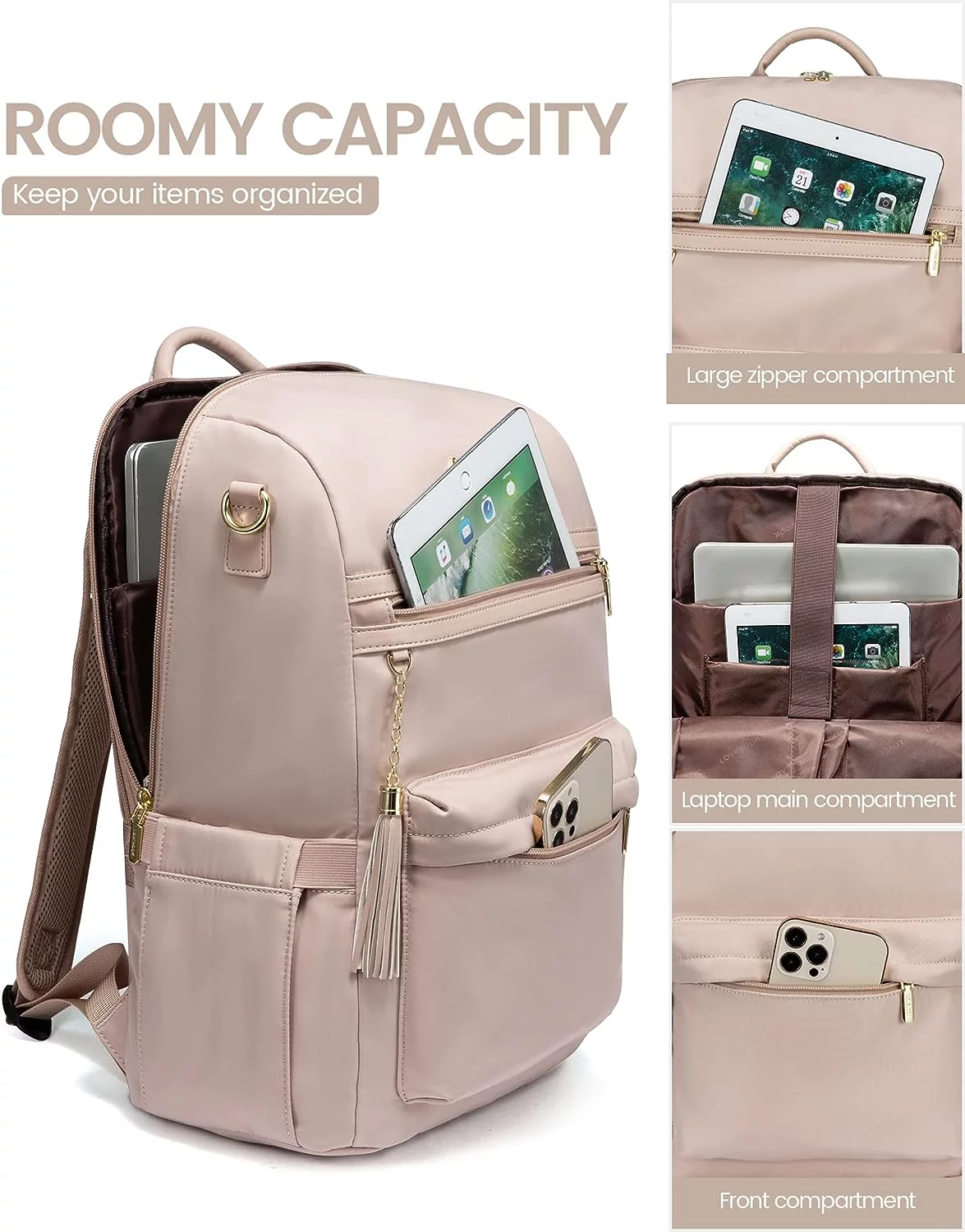 Lovevook Women Backpack Purses,15.6