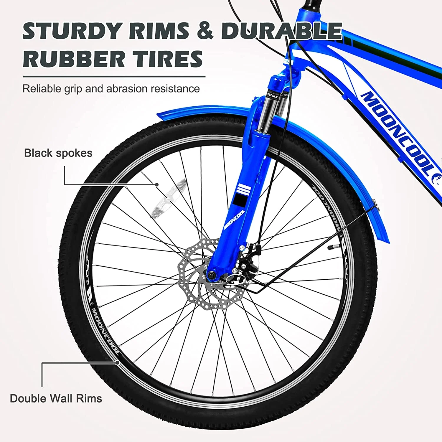 ABORON Mountain Tricycle for Adults, 3 Wheeled 7-Speed Mountain Tricycle 24 inch Men's Women's Tricycles Cruiser Bike with Cargo Basket