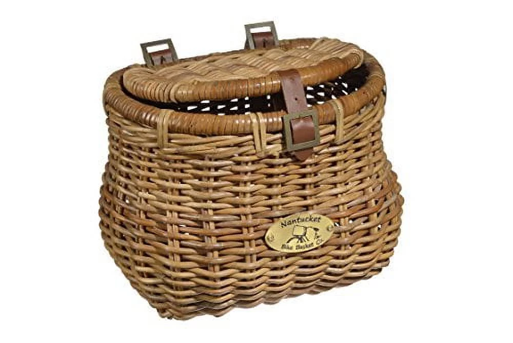 Nantucket Bicycle Basket Co. Madaket Cisco Creel Basket w/ Lid