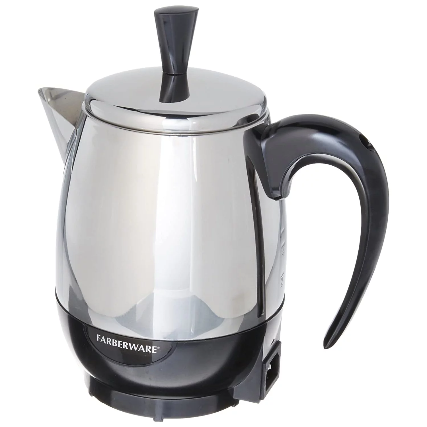 Farberware FCP240 Stainless Steel Percolator, 2 To 4 Cup, 1000 Watt, Each