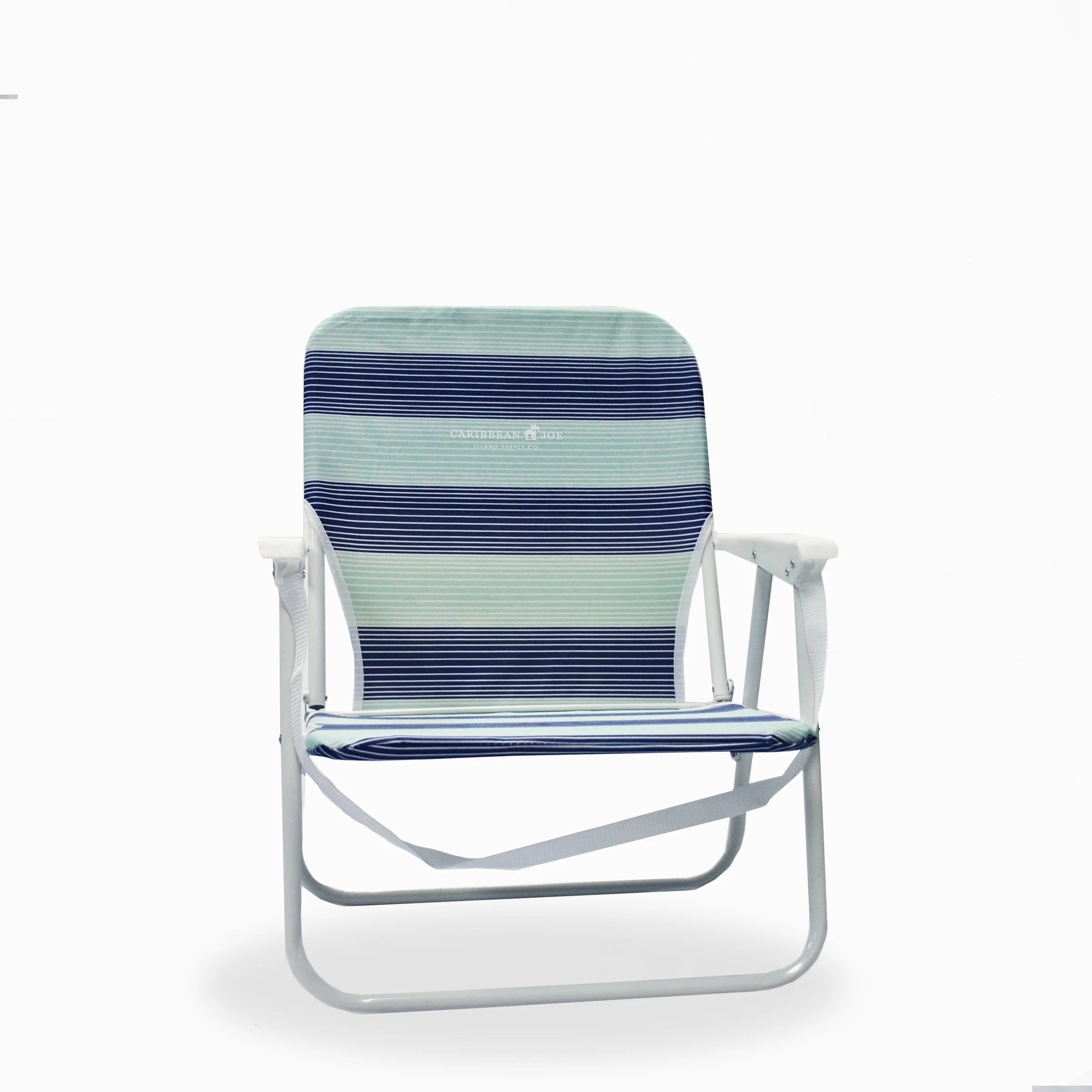 Caribbean Joe Folding Beach Chair, One Position with Armrests
