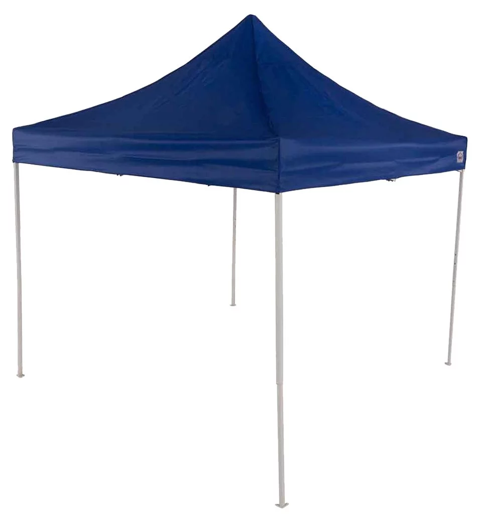 Impact Canopy 10x10 Instant Pop Up Canopy Tent, Straight Leg, Weight Bags, Roller Bag, Royal Blue