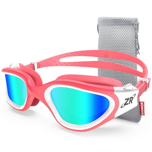 ZIONOR G1 Polarized Swimming Goggles for Unisex Adult Women Anti Fog 100% Anti UV Diving Goggles