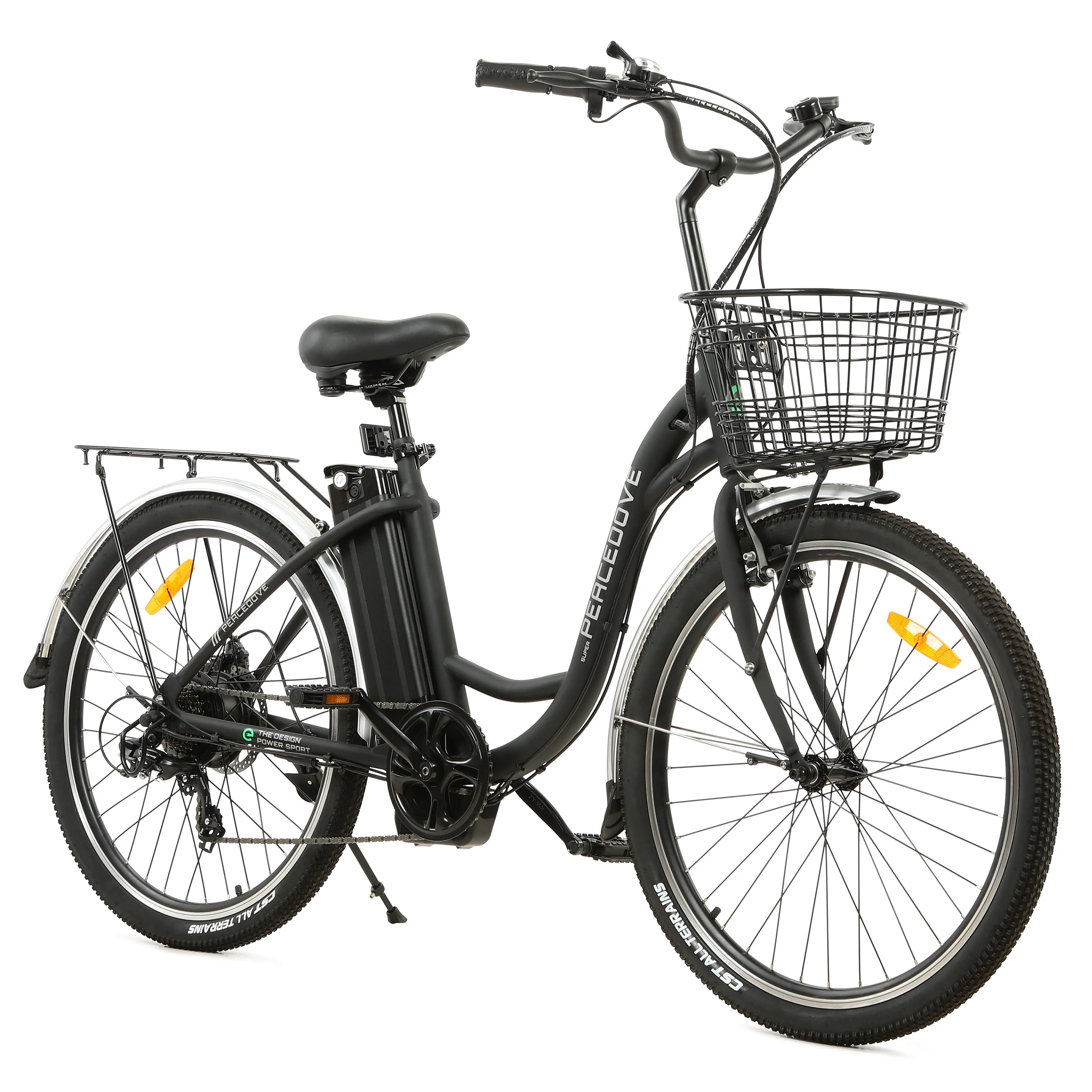 ECOTRIC Electric City 350 W Motor Cruiser Bicycle 26