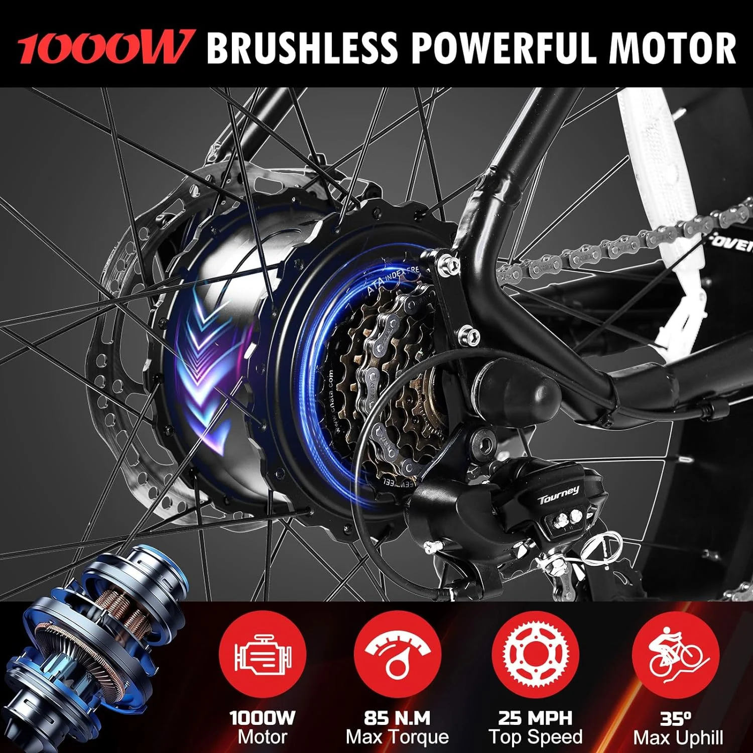 SIVROCK Electric Bike for Adults, 26