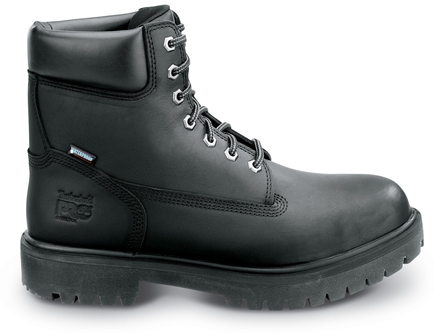 Timberland PRO  6IN Direct Attach Men's, Black, Steel Toe, EH, MaxTRAX Slip Resistant, WP Boot  (9.5 W)