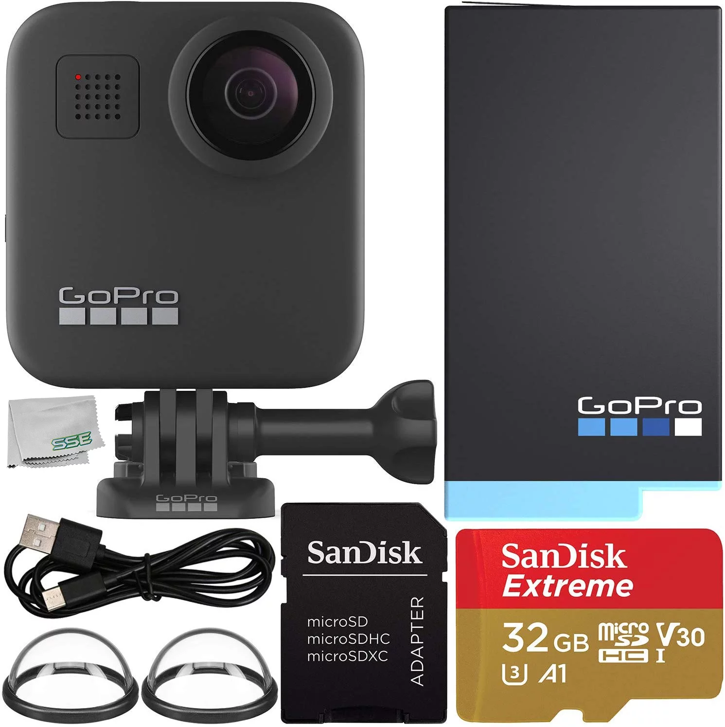 GoPro MAX 360 Action Camera with Promotional Extreme 32GB microSDHC Memory Card