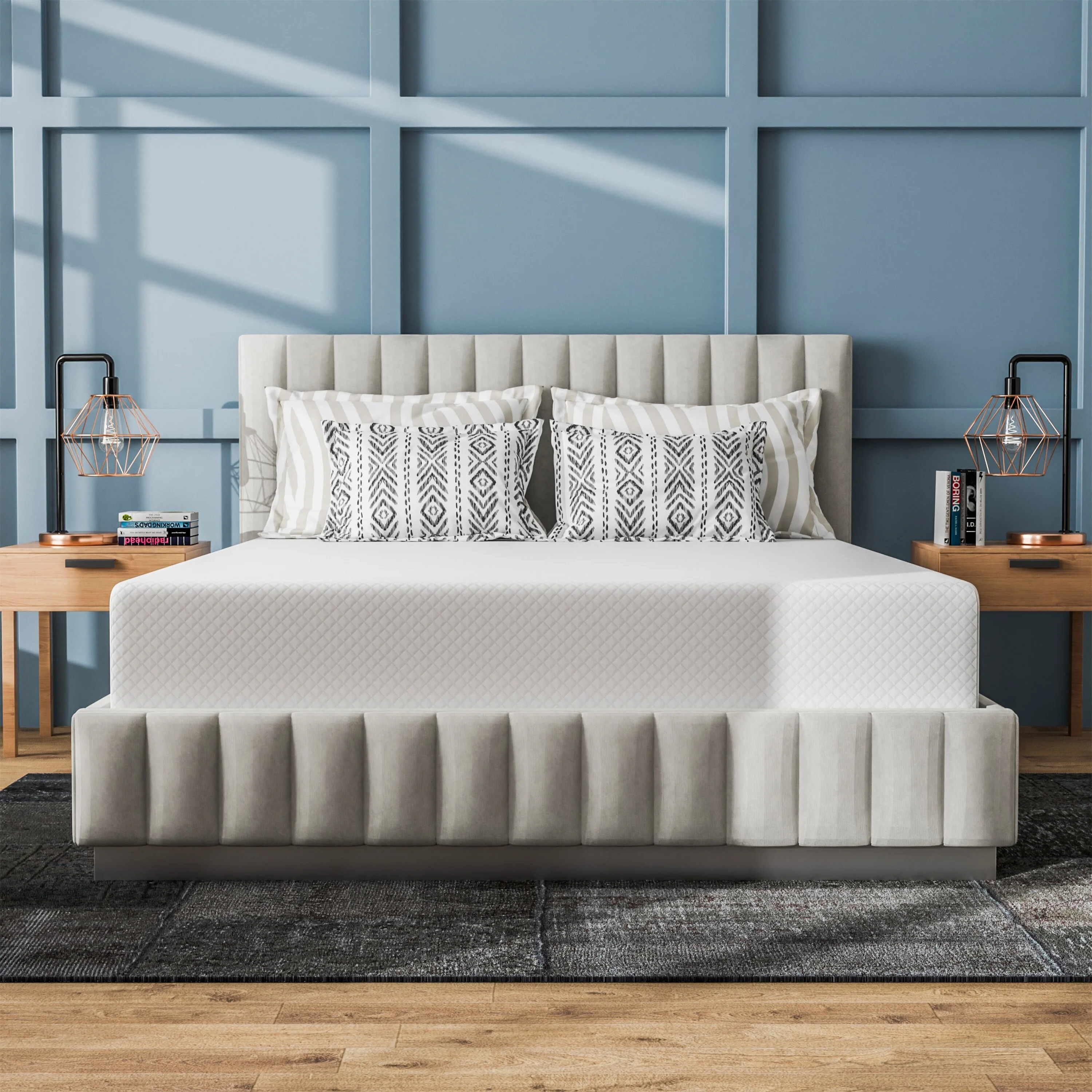 Denhour DH BASIC 12 Inch Hypoallergenic CertiPUR-US Gel Memory Mattress by  King