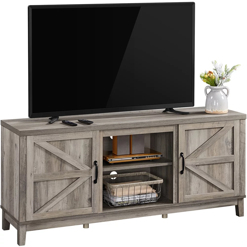 Alden Design Farmhouse Storage TV Stand for TVs up to 65