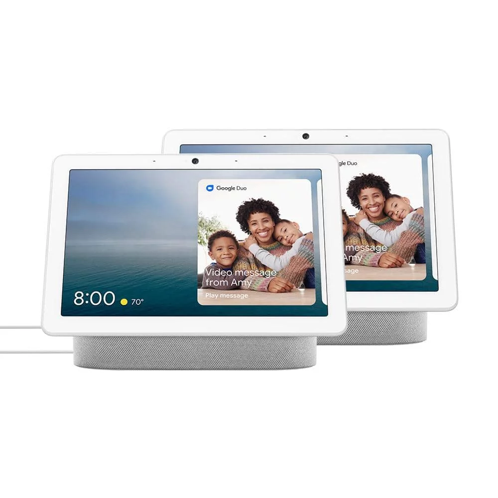 Google Nest Hub Max in Chalk (2-Pack)