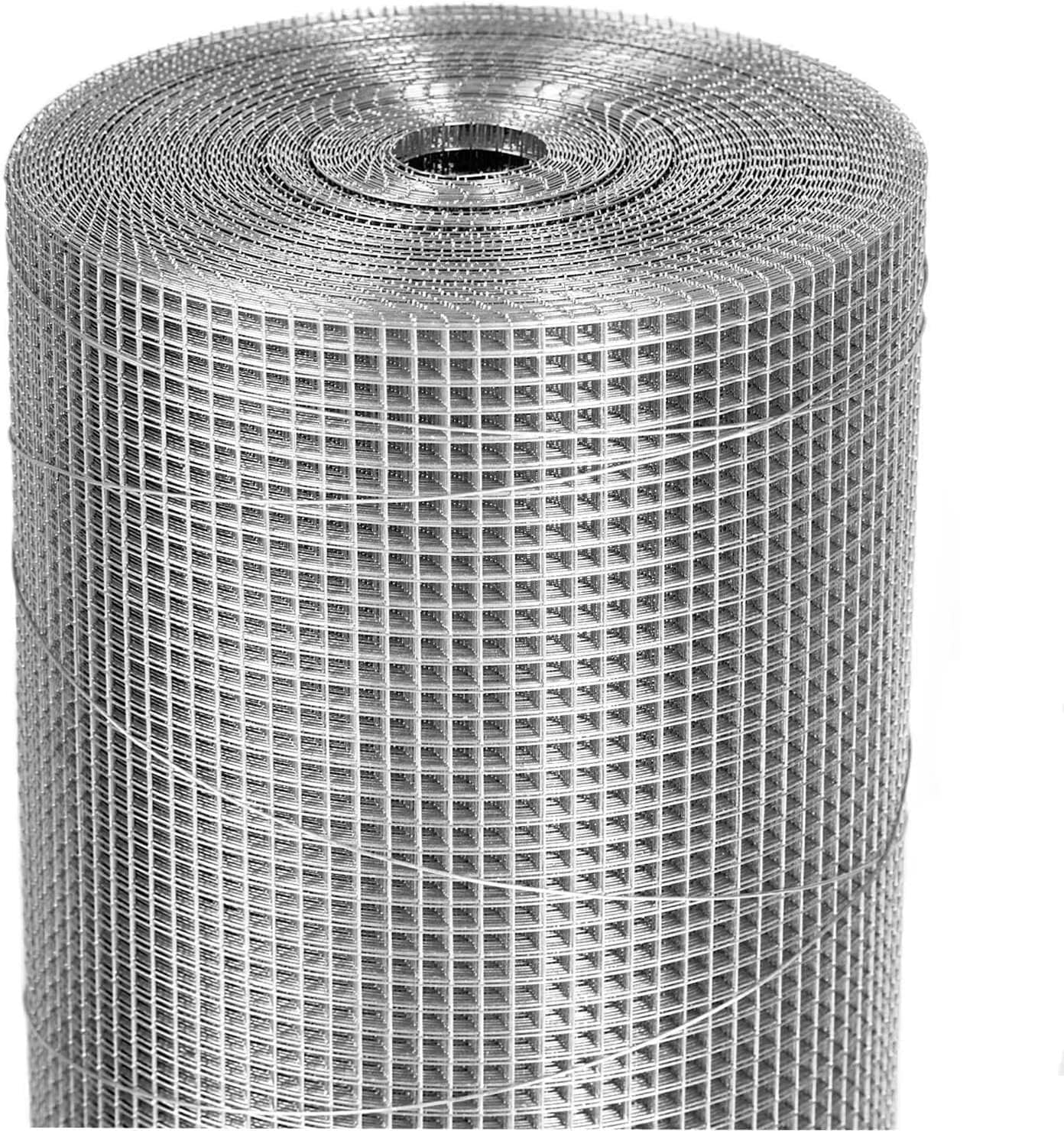 Hardware Cloth 23 Gauge,1/4in,48in×100ft - After Welding Chicken Wire Fencing Wire Mesh Roll