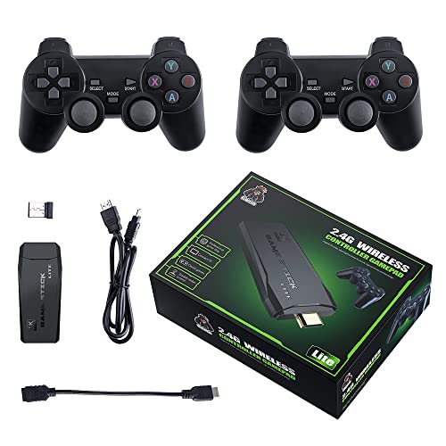 Wireless Retro Game Console, 20000+ Games Retro Gaming Console Classic M8 64G Plug & Play Video TV Game Stick with 2.4G Wireless Controller Gamepad, Gifts for Christmas Birthday