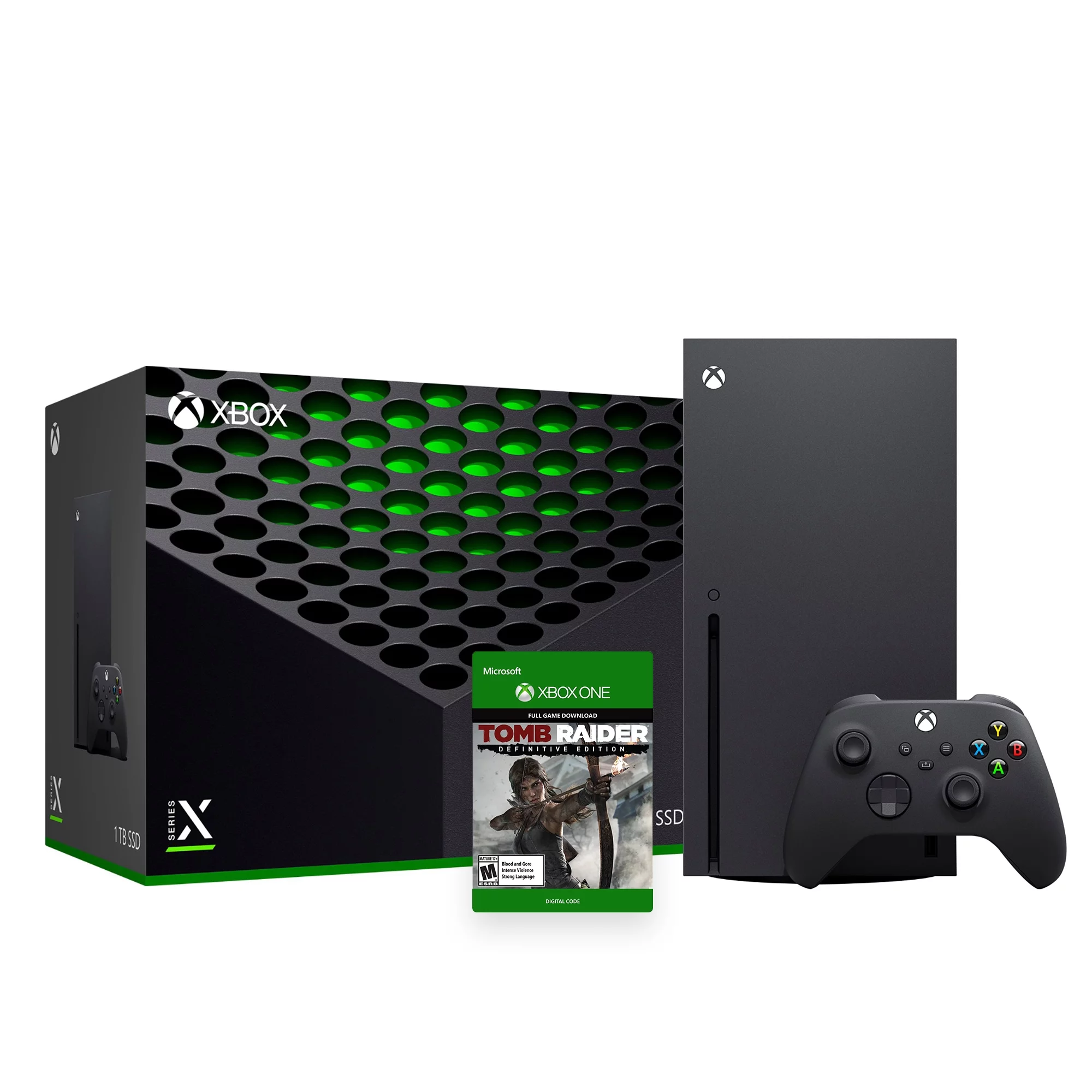 Latest Xbox Series X Gaming Console Bundle - 1TB SSD Black Xbox Console and Wireless Controller with Tomb Raider Definitive Edition and Mytrix HDMI Cable