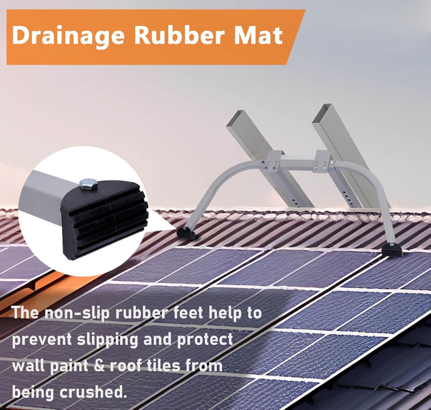 Ladder Stabilizer Extension Ladder Accessories for Roof Gutter, Upgrade Heavy Duty Wing Span/Wall Ladder Standoff 400 Lbs Weight Rating