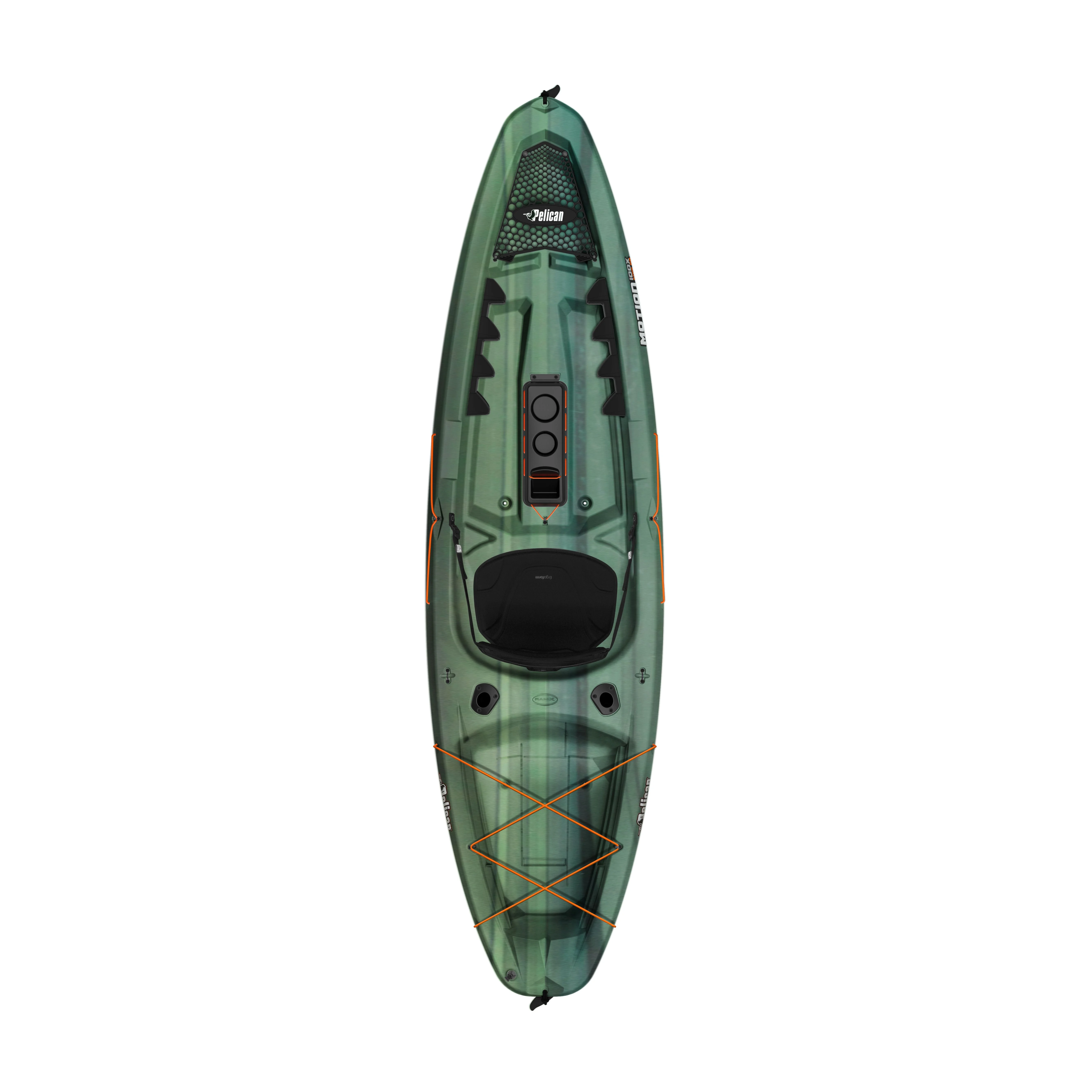 Pelican - Motion 100X - Sit-on-Top - Angler Fishing Kayak - 10 ft - Fade Black Green