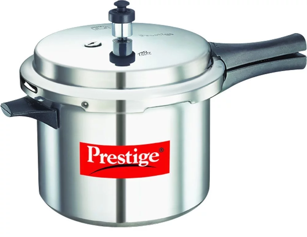 Prestige Popular Aluminium Pressure Cooker, 5 Liters