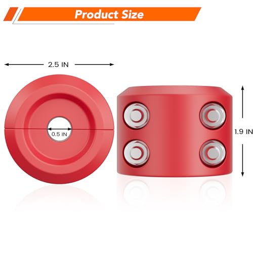 Winch Stopper for Cable. Truck UTV ATV Rubber Winch Cable Stopper, Protects Towing Hook, Synthetic Rope, Cable Line from Wear or Damage, Hawse, Bumper. Quick Installation with Tools. (Black)