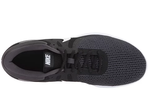 Nike REVOLUTION 4 4E Mens Black White Athletic Running Shoes