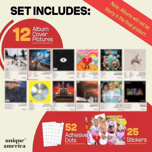 unique america 12 Pcs| Posters, Album Cover Posters, SZA, Music Posters, Album Covers For Wall Decor, SZA Poster 12x16” Total 12 SZA album cover Poster & 25 Stickers White Design Unframed