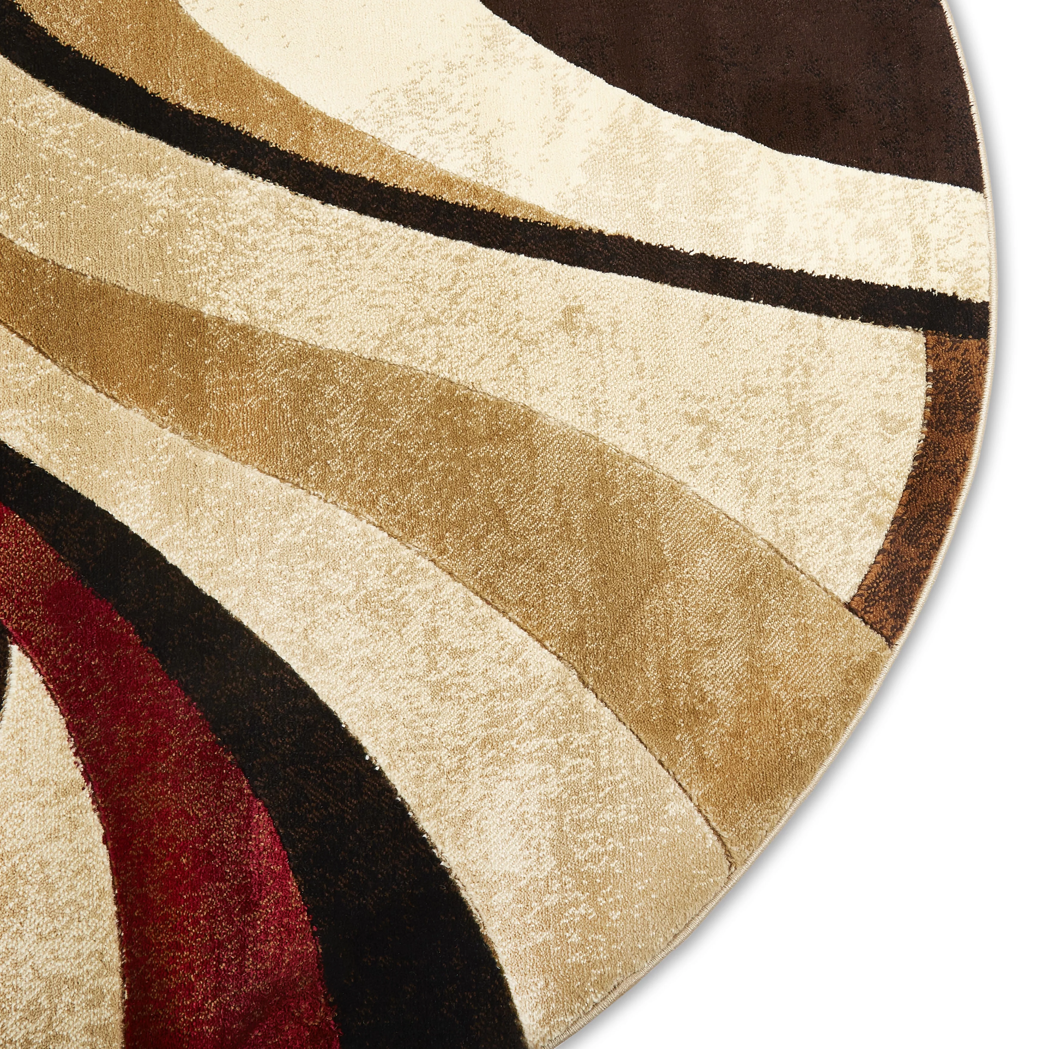 Home Dynamix Tribeca Slade Contemporary Abstract Area Rug, Brown/Red, 7'10