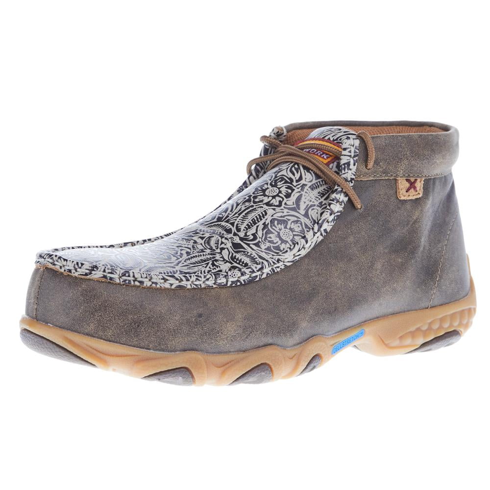 Twisted X Women's Chukka Driving Shoes Nano Toe Brown 8 M  US