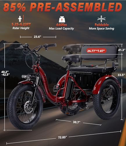 Adult Electric Tricycle Adult Tricycle 3 Wheel Bikes Adults Electric Three Wheel Bike