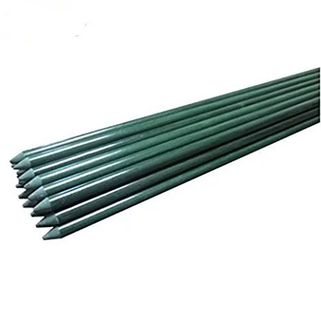 EcoStake, 6-Feet, 50 Pack, 5/16-Inch Dia, Plant Stakes, Garden Stakes, Tomato Stakes, Training Stakes , Green (50)