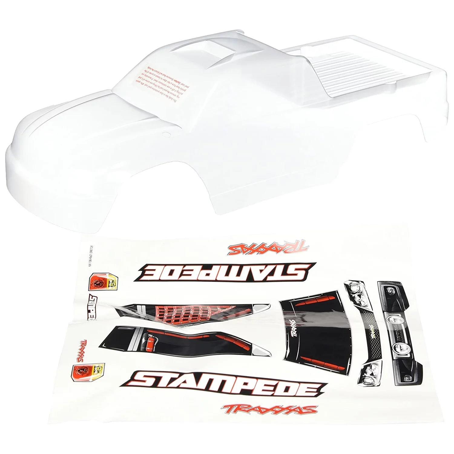 Traxxas 3617A 1:10 Scale Clear RC Remote Control Replacement Stampede 4x4 Body