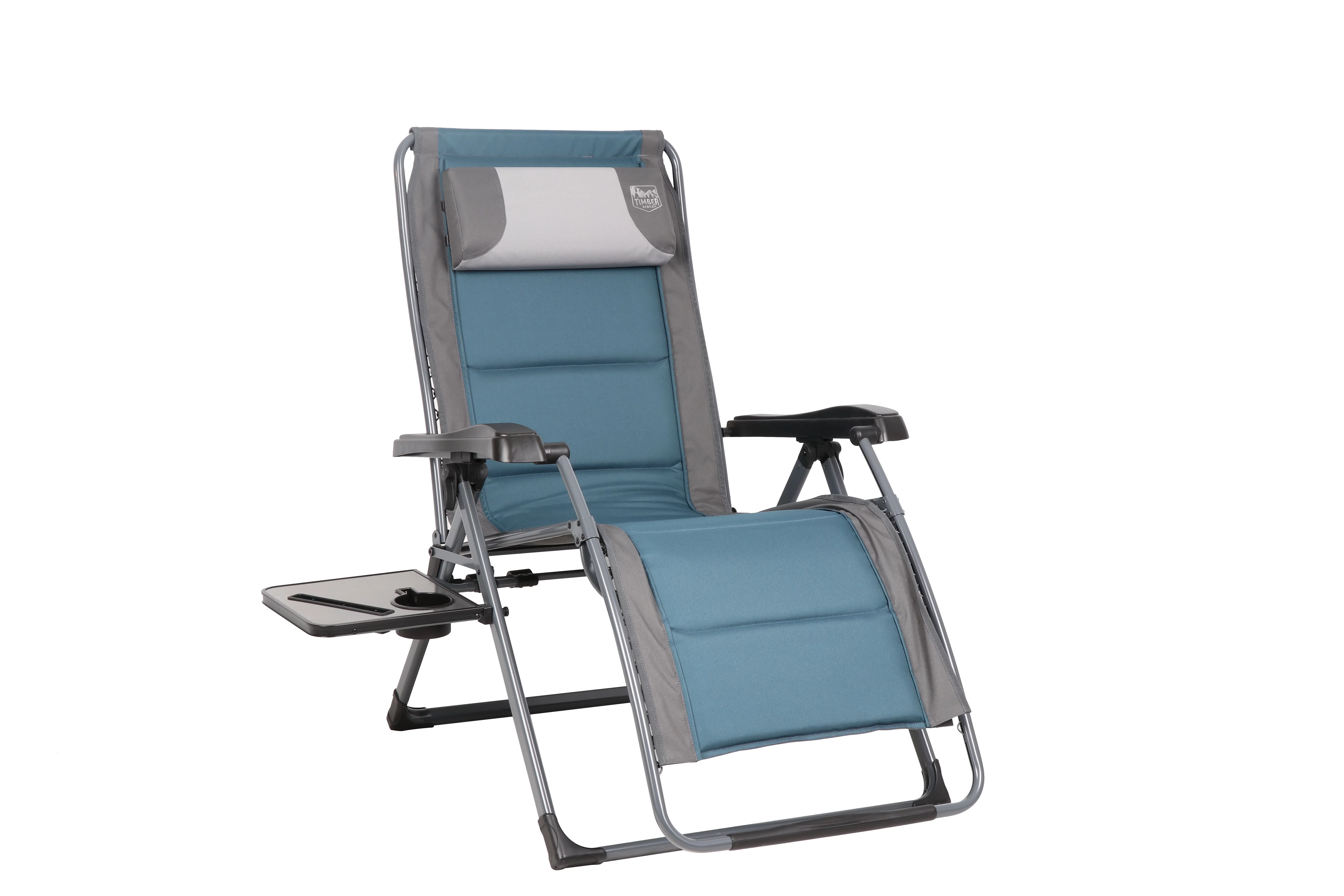Timber Ridge Banyon Series 1 Pack Polyester Zero-Gravity Chair - Blue, 350 Pound Capacity, Outdoors